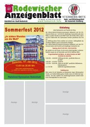 Rodewischer Kirmes 27.-30. Juli 2012 - der Druckerei Hofmann
