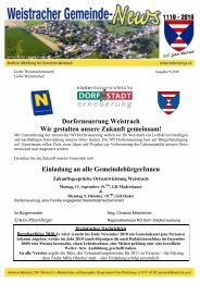 Gratulationen - Gemeinde Weistrach