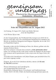 zum Frühlingsfest am 1. Mai 2012 - Pfarrgemeinde Berghausen