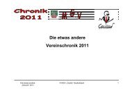 Die etwas andere Vereinschronik 2011 - MGV Cäcilia Gackenbach