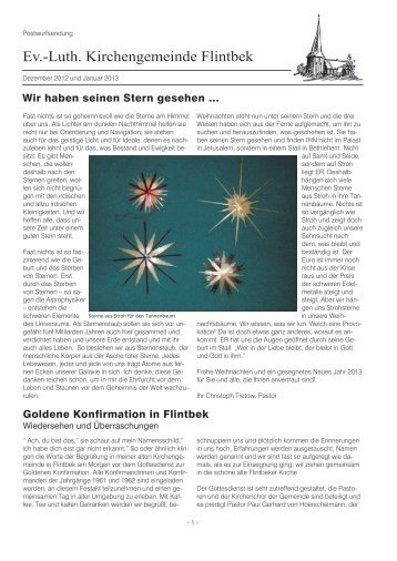 Gemeindebote Nr. 6, Dezember 2012 / Januar 2013