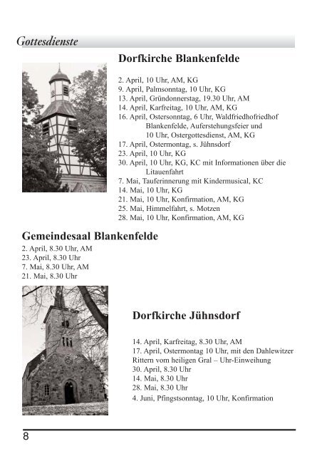 Die Einladung - Evangelischer Kirchenkreis Zossen-Fläming