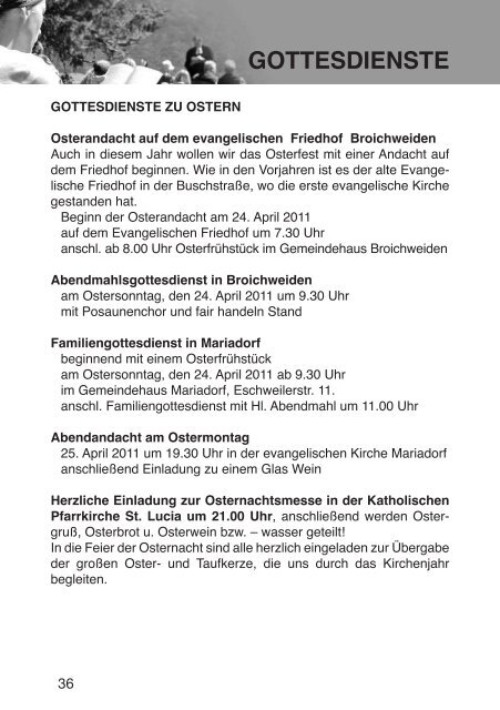 Die einlaDung - Evangelischer Kirchenkreis Aachen