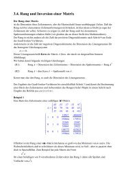 3.4. Rang und Inversion einer Matrix