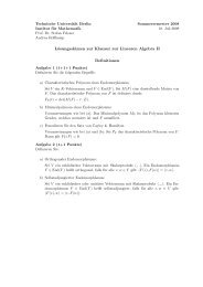 SS08 Prof. Felsner mit Lösung (lina2ss08.pdf) - Institut für Mathematik