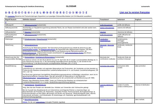 Glossar Februar 2011 (pdf, 8mb) - Suissemelio