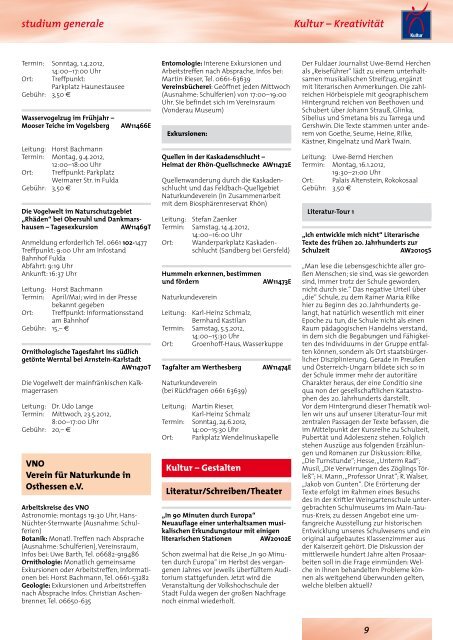 Programm 1. Semester 2012 - vhs der Stadt Fulda