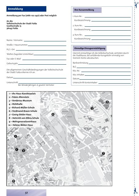 Programm 1. Semester 2012 - vhs der Stadt Fulda