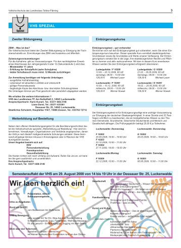 Wir laen herzlich ein! - Landkreis Teltow-Fläming