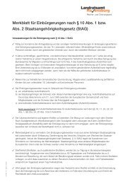 Merkblatt für Einbürgerungen nach § 10 StAG - im Landkreis ...