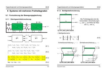 6 Systeme mit mehreren Freiheitsgraden