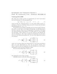 Kurzskript zur Vorlesung Physik 3, Prof. W. Vogelsang, Univ ...