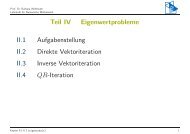 Kapitel II.1 - Lehrstuhl Numerische Mathematik