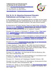 Prof. Dr. Dr. Dr. Wassilios Emmanuel Fthenakis Publikationen und ...