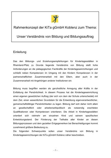 Unser Verständnis von Bildung und Bildungsauftrag - KiTa gGmbH ...