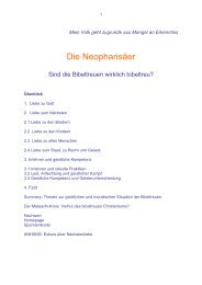 Die Neopharisäer - Didaktikreport