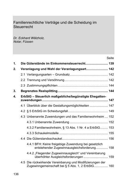 Scheidung, Trennung – Scheidungs- und Trennungsvereinbarungen