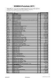 SOMSO-Preisliste 2011 - Bachmann Lehrmittel AG