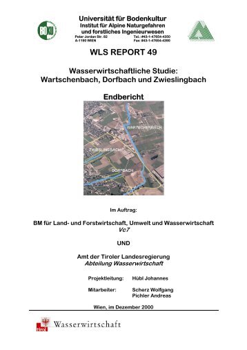 WLS REPORT 49 Wasserwirtschaftliche Studie: Wartschenbach ...