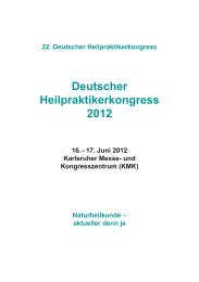 Deutscher Heilpraktikerkongress 2012 - Union Deutscher Heilpraktiker