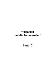 Wissarion und die Gemeinschaft Band 7 - Vissarion