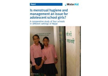 Is menstrual hygiene and management an issue for ... - WaterAid