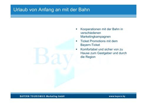 Tourismuskonzept des Landes Bayern – Strategien ... - VCD Bayern