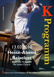 Hesse-Abend - Kulturverein Eberdingen