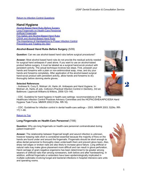 hand hygiene