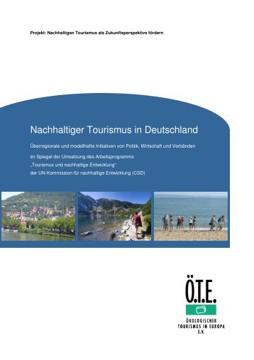 Nachhaltiger Tourismus in Deutschland - Ökologischer Tourismus in ...