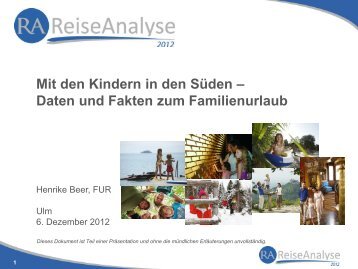 Präsentation FUR Reiseanalyse (pdf, 1,46 MB) - B2B - Baden ...