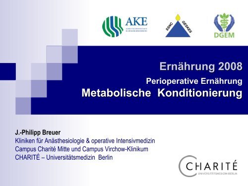 Metabolische Konditionierung - DGEM