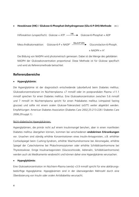 Praktikum in Klinischer Chemie - Institut für Klinische Chemie ...