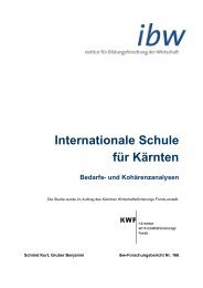 Internationale Schule für Kärnten Bedarfs- und ... - KWF