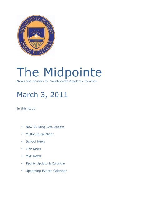 MidP Mar. 3 - Southpointe Academy