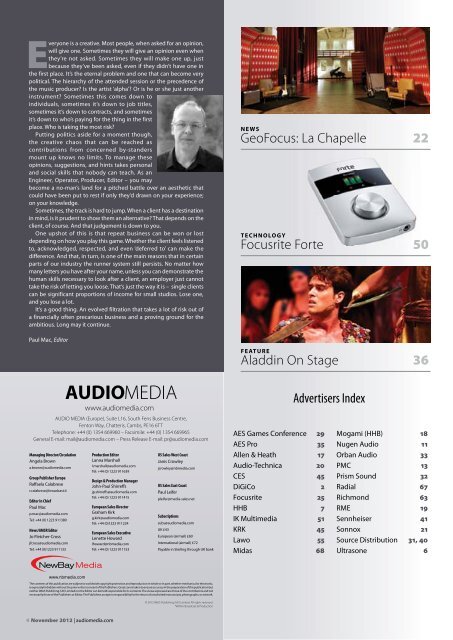 Behringer X32 - Audio Media