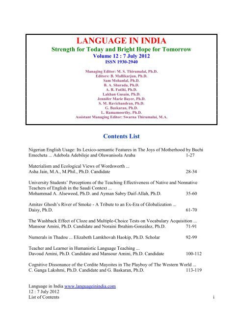 Click Here For The Print Version Of All Language In India