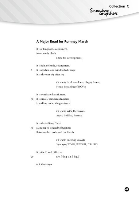 Edexcel GCSE Poetry Anthology