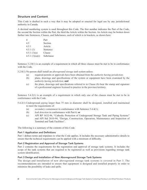 Environmental Code of Practice for Aboveground and ... - CCME