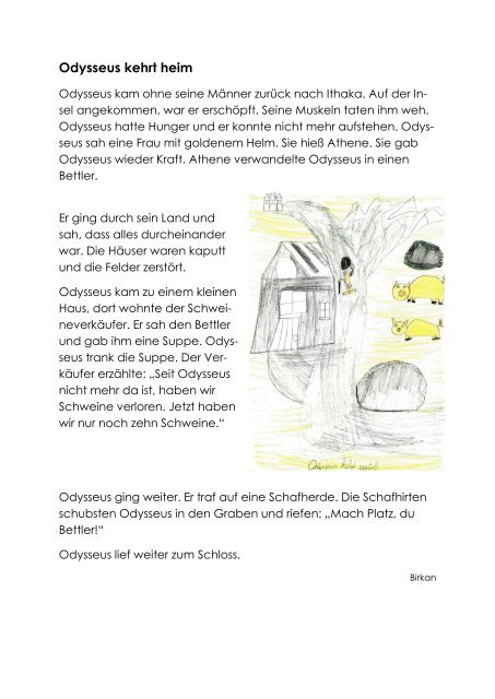 Die Odyssee Nacherzählt und illustriert von Kindern der Klasse 4a ...