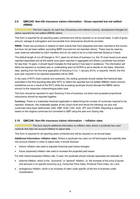 Solvency II - Lloyd's