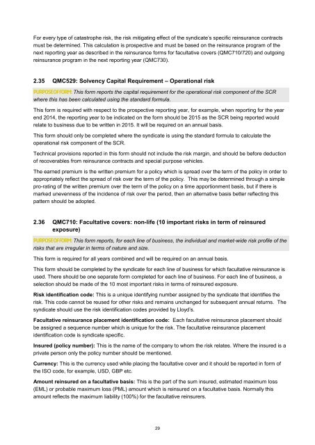 Solvency II - Lloyd's