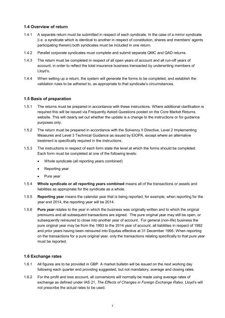 Solvency II - Lloyd's