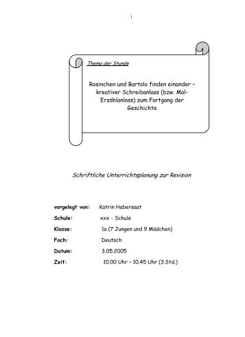 Rosinchen und Bartolo finden einander - Unterrichtsmaterial ...