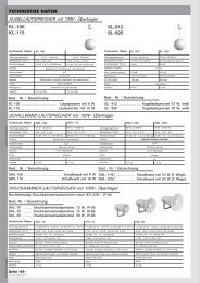 TECHNISCHE DATEN KL-106 KL-115 SL-812 SL-820