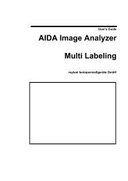 AIDA Image Analyzer Multi Labeling User's Guide - Raytest