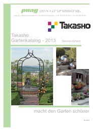 Takasho Gartenkatalog - 2013 macht den Garten schöner - Puag AG