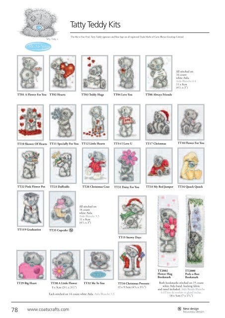 Tatty Teddy Kits - Coats