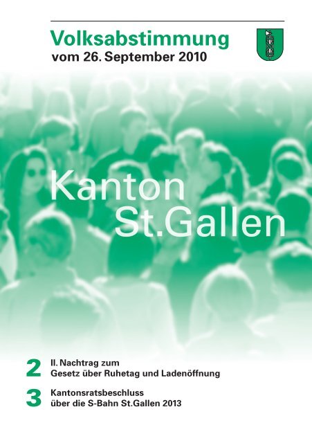 Volksabstimmung vom 26. September 2010 - Politische Rechte im ...