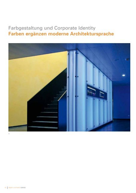 Farben ergänzen moderne Architektursprache - Bau-Satz ...